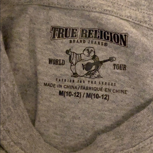 👦True Religion long sleeve shirt size medium - Picture 3 of 4